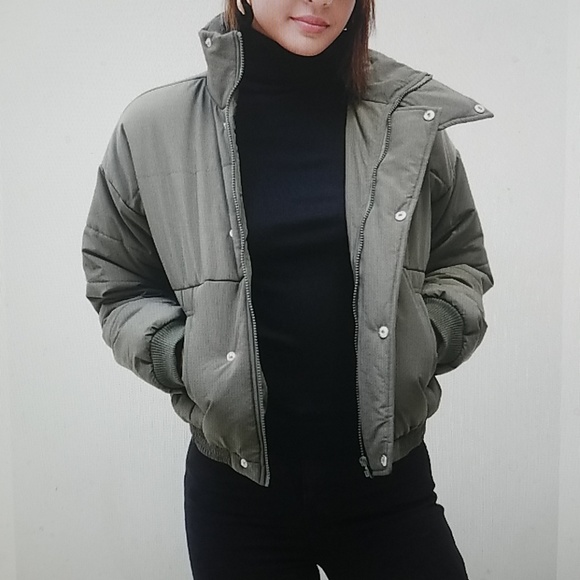 Jackets & Blazers - Primrose Button up Puffy Jacket